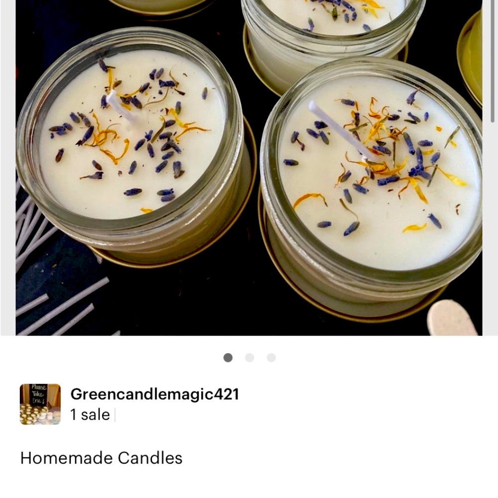 White Candles with Natural Accents in Glass Jars
